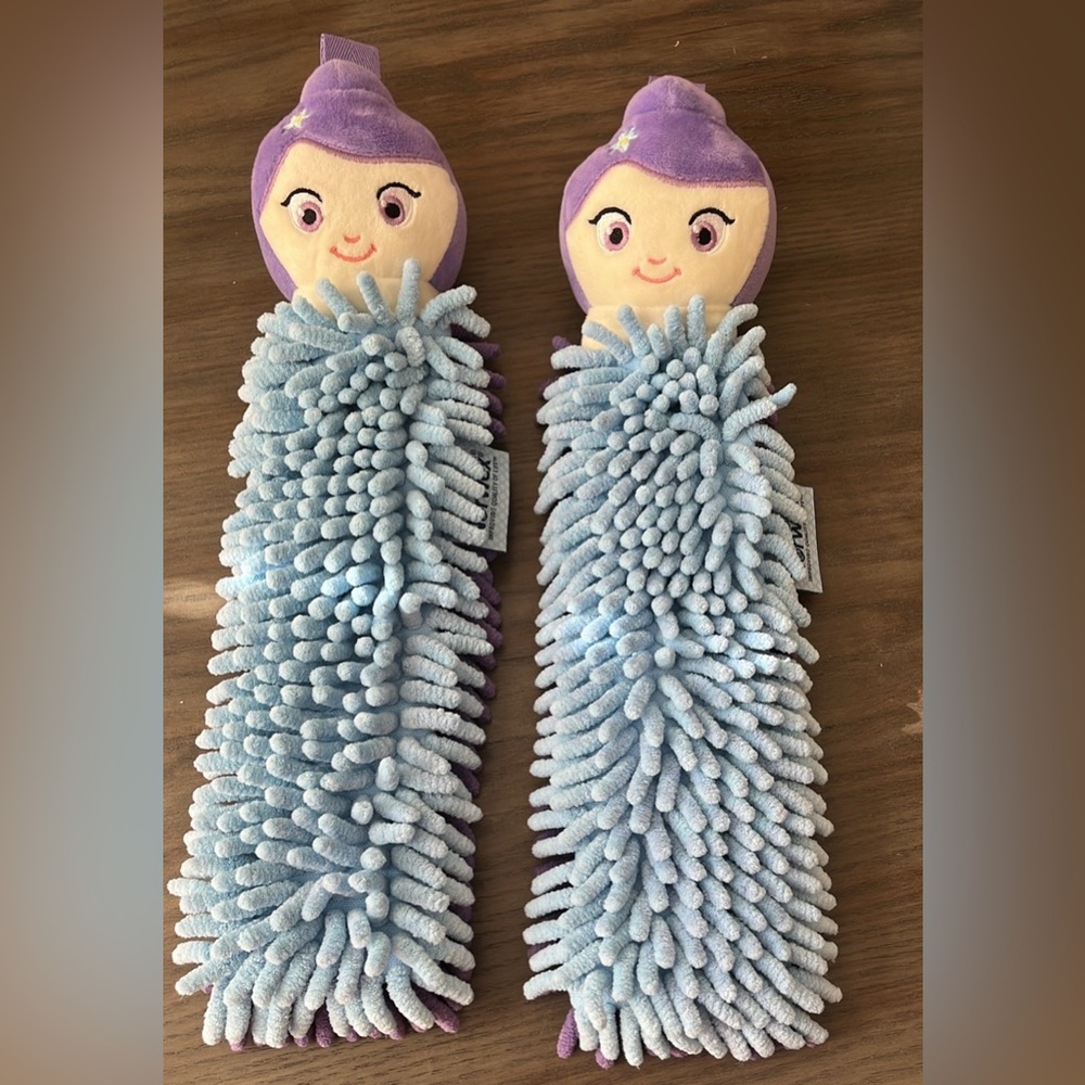 NWOT Norwex Pet to Dry Hand Towels in Mermaid x TWO!